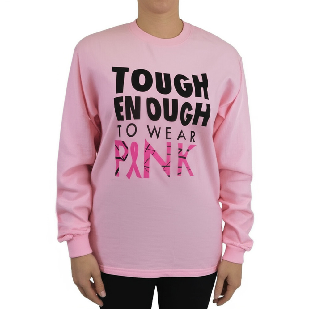Fruit Of The Loom M T-Shirt Pink Breast Cancer Awareness Support Unisex